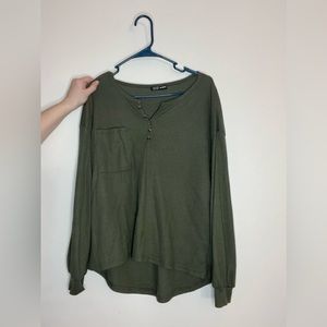 Green shein shirt